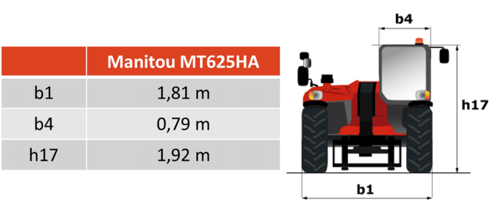 Teleskoplæsser - Manitou MT 625 HA - Billede 6
