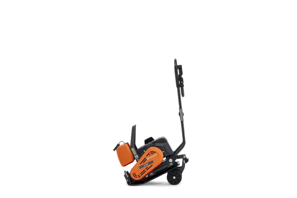 a black and orange machine