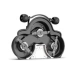 Skæresystem til plæneklipper med tre klinger