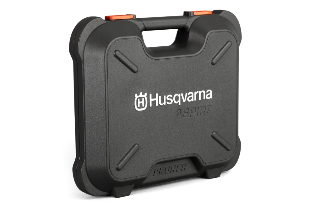 Sort Husqvarna værktøjskuffert med logo