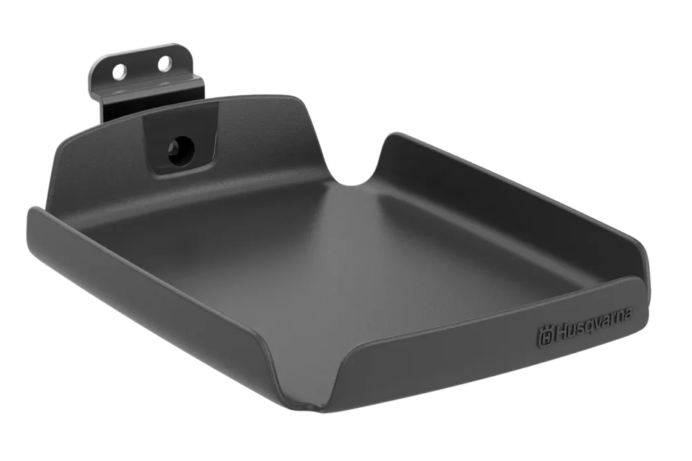 Sort vægbeslag til opladningsenhed