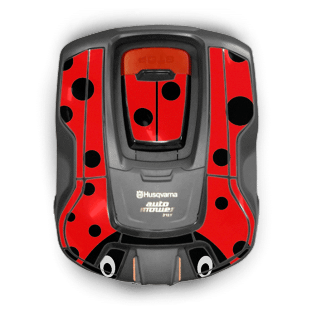 Robotplæneklipper med mariehøne design