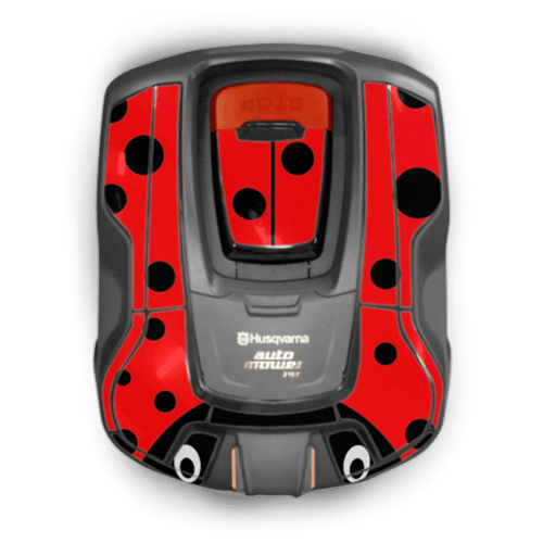 Robotplæneklipper med mariehøne design