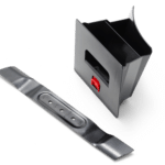 Kniv og græsopsamler til græsslåmaskine.