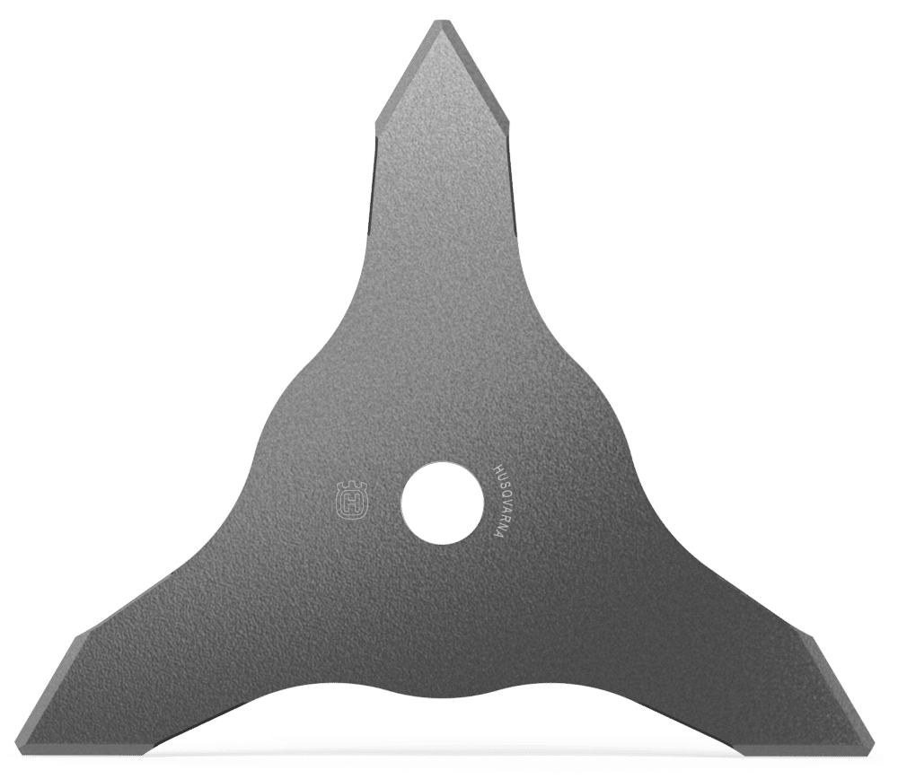 Trekantet metalklinge med Hul