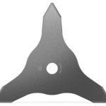 Trekantet metalklinge med Hul