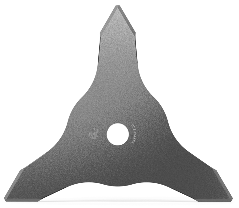 Treforket klinge til buskrydder