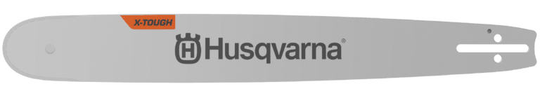 Husqvarna motorsavssværd med X-TOUGH mærkning.