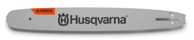 Husqvarna motorsav sværd med X-Force mærke.