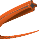 Illustration af en orange skruetrækkerbit i plastisk design