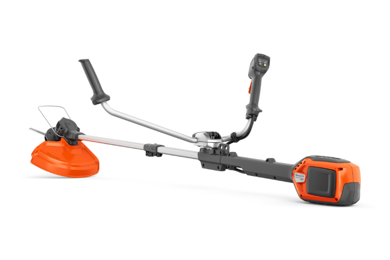 Elektrisk husqvarna buskrydder med orange og sort design