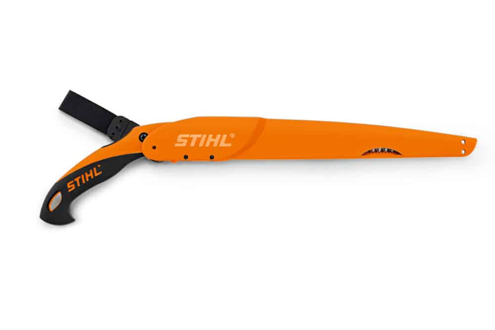 STIHL håndsav i en orange skede