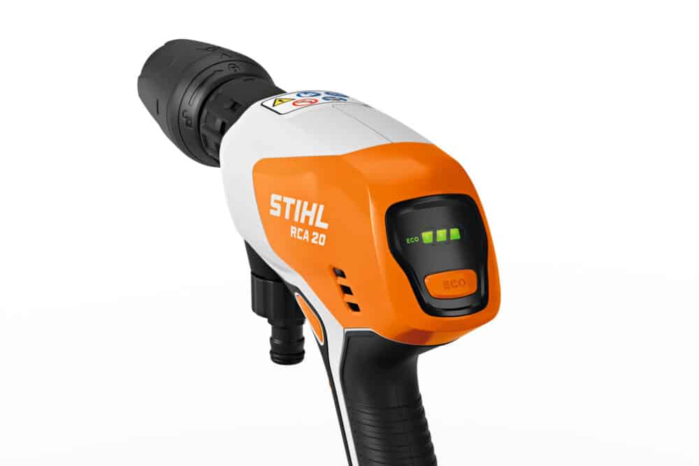 STIHL RCA 20 batteridrevet maskine i nærbillede