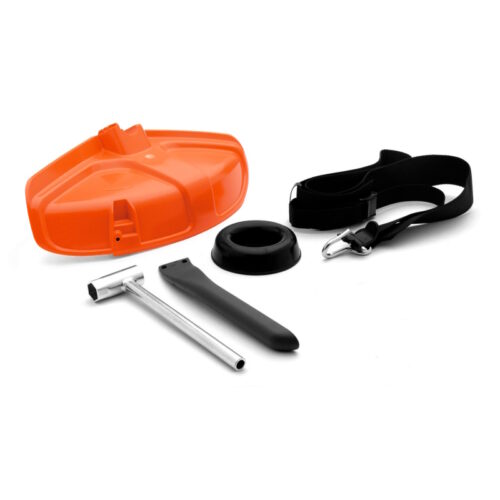 Orange og sorte dele til græstrimmer