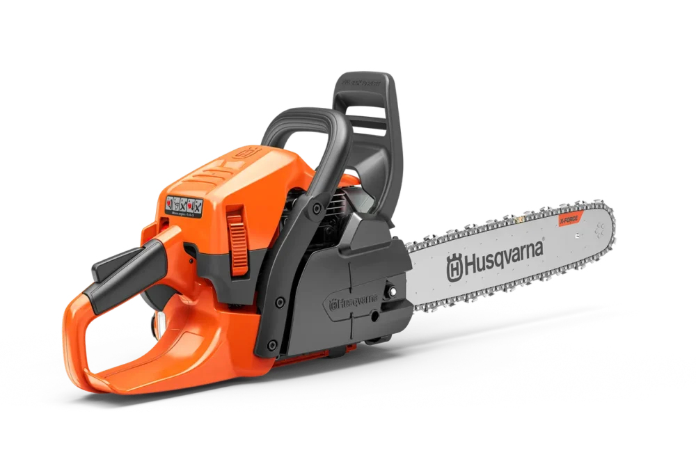 Orange Husqvarna kædesav