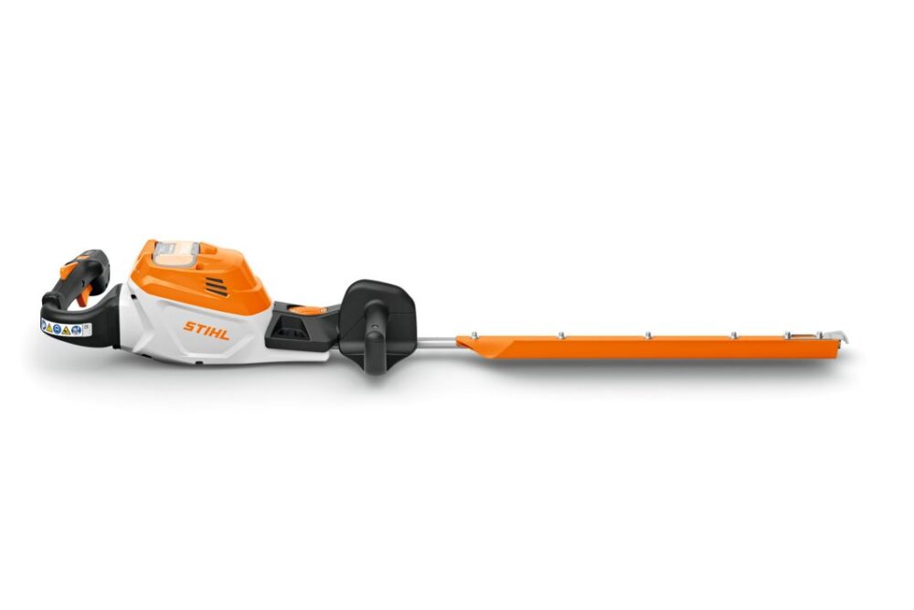 Orange og hvid hækkeklipper fra STIHL