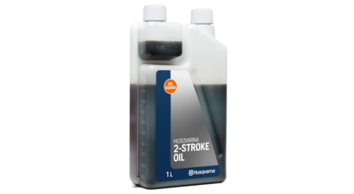 Flaske med Husqvarna 2-taktsolie