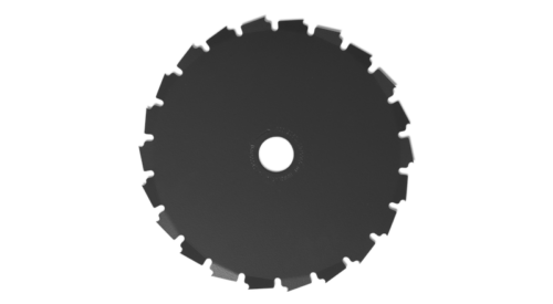 Rundt savklinge set forfra