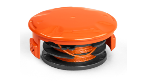 Orange trådspole til græstrimmer