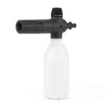 Skumlanse med hvid beholder og sort dyse