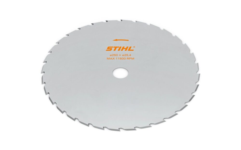 Rund savklinge med Stihl-logo