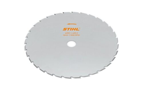 Rundsavsklinge med tænder og STIHL-logo