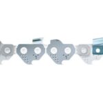 En detalje af en motorsavkæde