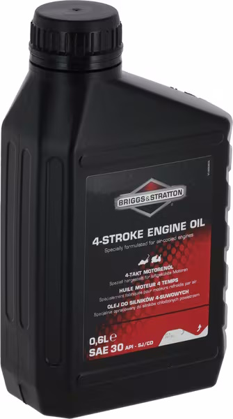 Flaske med 4-takt motorolie.