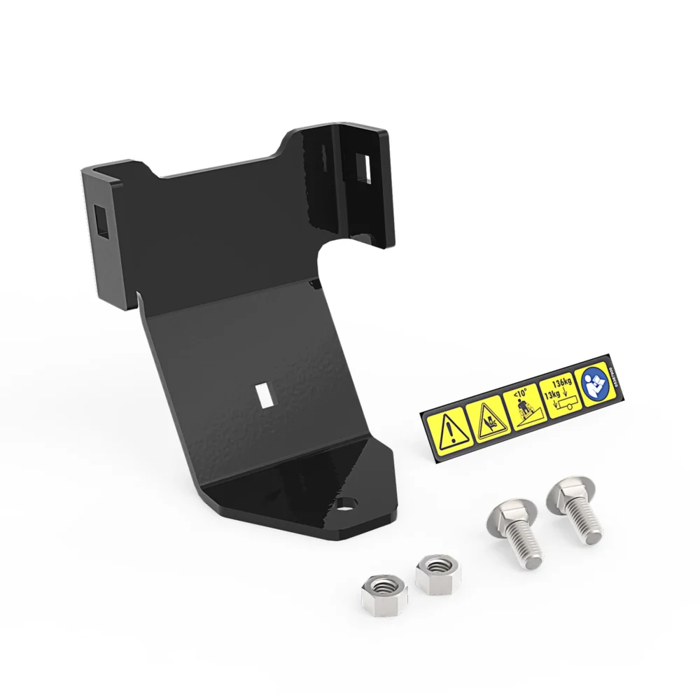 Beslag og monteringsdele med advarselsmærkat