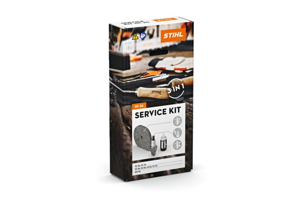 STIHL servicekit nr. 26 med illustrationer af indholdet