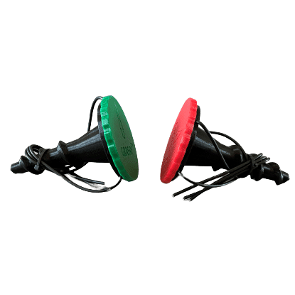 Røde og grønne farveindikatorer