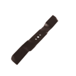 En enkelt plæneklipperklinge mod en neutral baggrund.