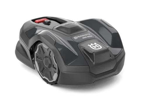 Robotplæneklipper fra Husqvarna i sort design.