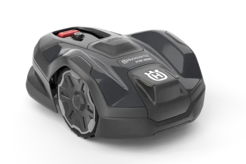 Husqvarna robotplæneklipper i grå.