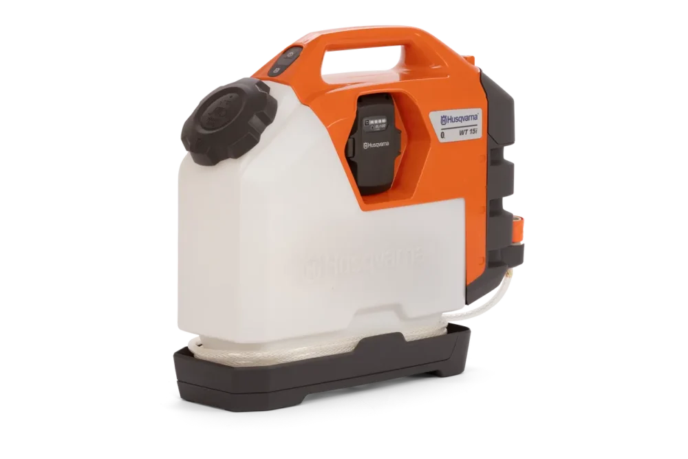 Batteridrevet vandtank fra Husqvarna