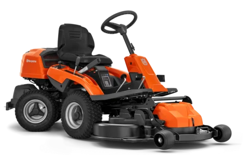 Orange Husqvarna havetraktor