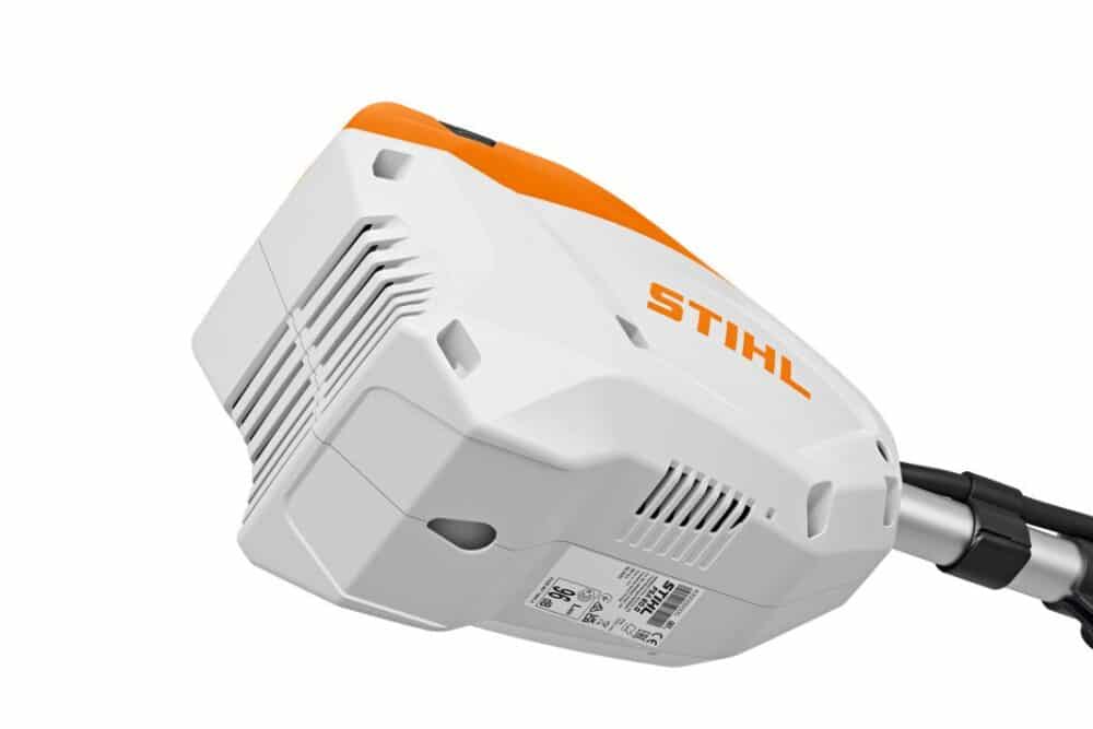 Nærbillede af Stihl batteridrevet værktøj