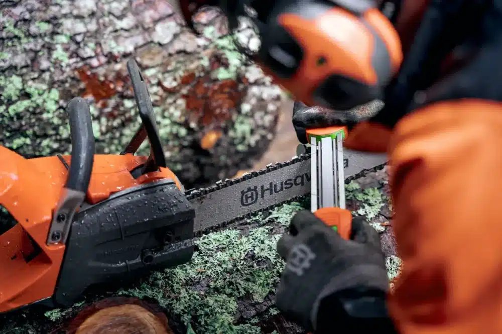 Husqvarna 2-i-1-fileguide - .325" 4.8mm S35G/C33/C35 (Gul) - Billede 3
